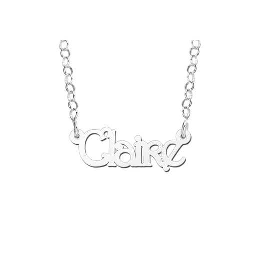 KIDS NAME NECKLACE SILVER